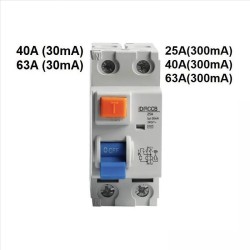 INTERUPTEUR DIFFERENTIEL LUMEK 2PHASE 40A 30MA FC40LE