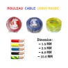 ROULEAU CABLE U500V RIGIDE 15 MM 100 METRE