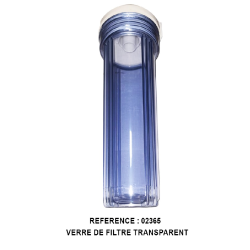VERRE DE FILTRE TRANSPARENT 2365